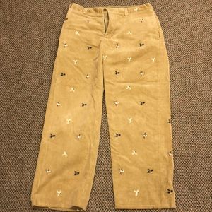Men’s Polo duck embroidered corduroy pants